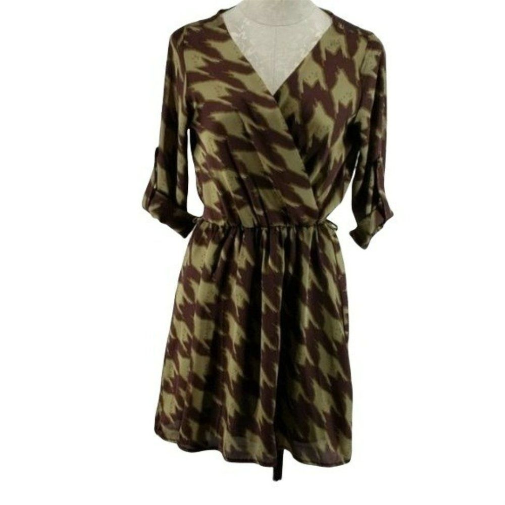 My story Dress Long Sleeve Chevron Design‎ V-neck  Small